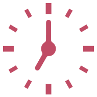 Bild på en klocka och uppmaning om att använda el vid rätt tid på dygnet