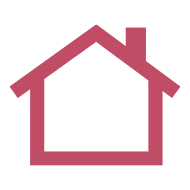 En illustration på ett hus, illustrerar att mycket av värmen i ett hus läcker ut genom fönster och dörrar.
